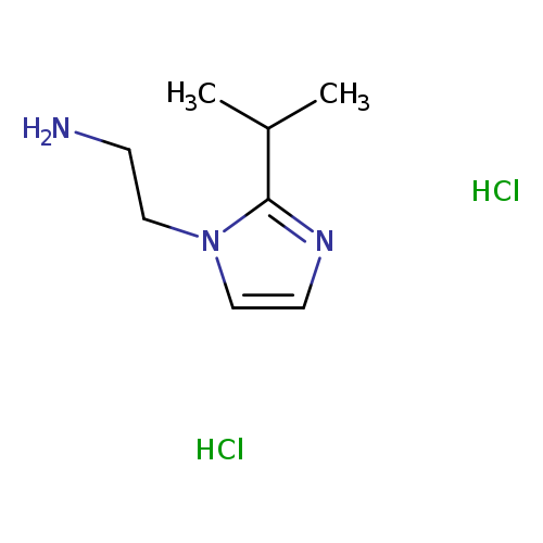 NCCn1ccnc1C(C)C.Cl.Cl
