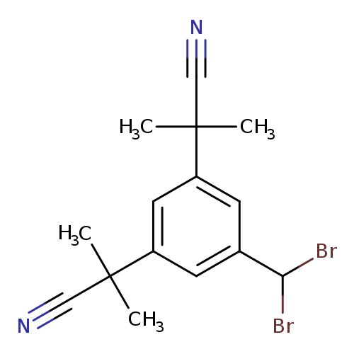N#CC(c1cc(cc(c1)C(C#N)(C)C)C(Br)Br)(C)C