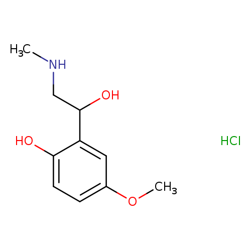 CNCC(c1cc(OC)ccc1O)O.Cl