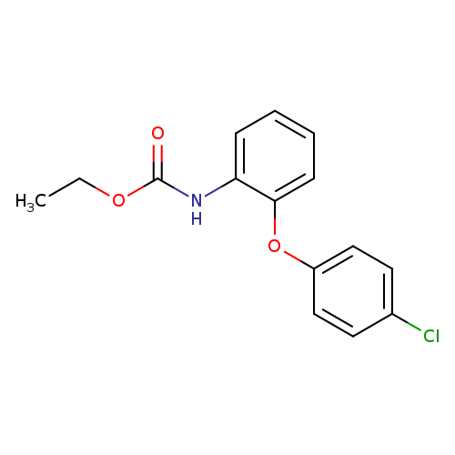CCOC(=O)Nc1ccccc1Oc1ccc(cc1)Cl