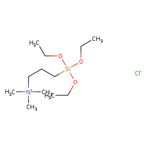 CCO[Si](OCC)(OCC)CCC[N+](C)(C)C.[Cl-]