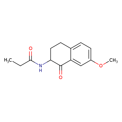 CCC(=O)NC1CCc2c(C1=O)cc(cc2)OC
