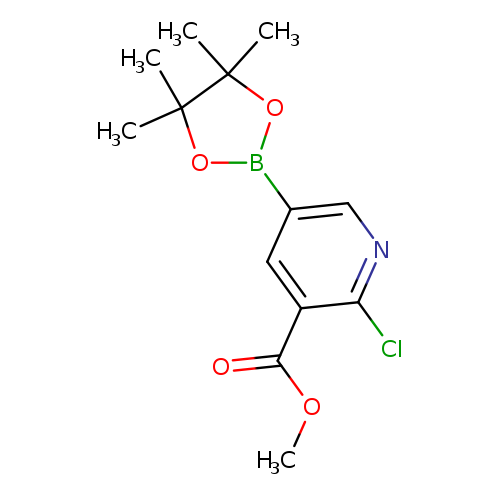 COC(=O)c1cc(cnc1Cl)B1OC(C(O1)(C)C)(C)C