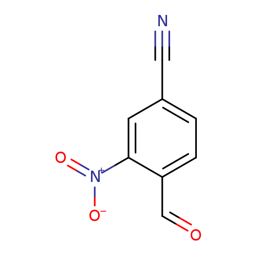 O=Cc1ccc(cc1[N+](=O)[O-])C#N