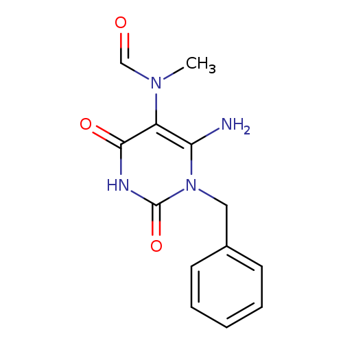 O=CN(c1c(=O)[nH]c(=O)n(c1N)Cc1ccccc1)C