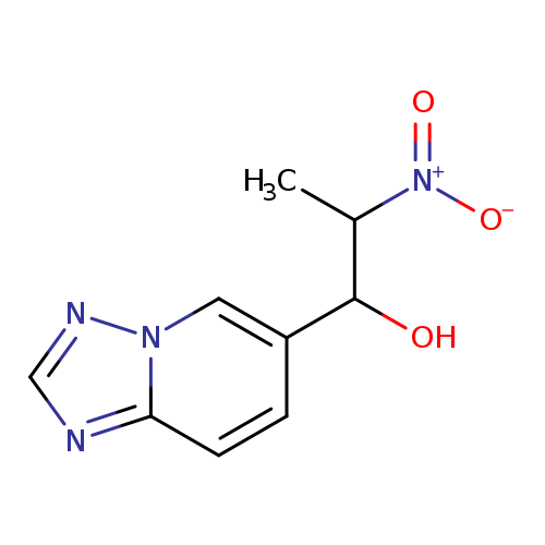 [O-][N+](=O)C(C(c1ccc2n(c1)ncn2)O)C