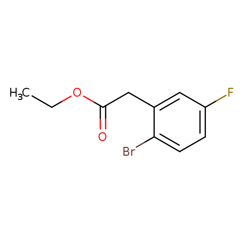 CCOC(=O)Cc1cc(F)ccc1Br
