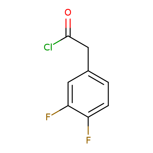 ClC(=O)Cc1ccc(c(c1)F)F