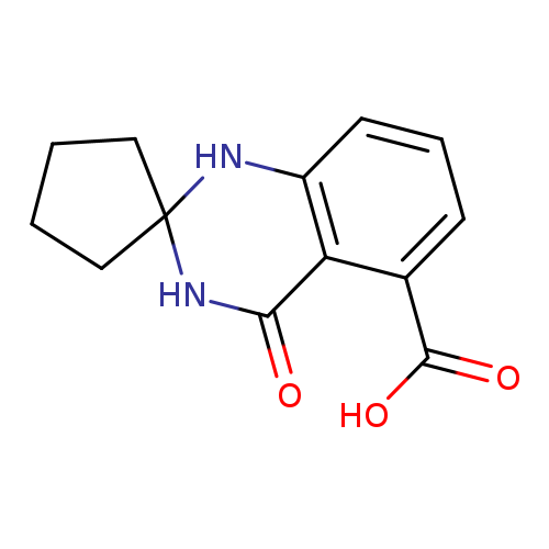O=C1NC2(CCCC2)Nc2c1c(ccc2)C(=O)O