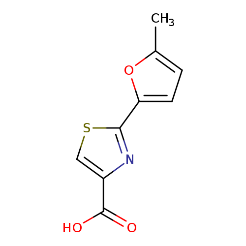 Cc1ccc(o1)c1scc(n1)C(=O)O