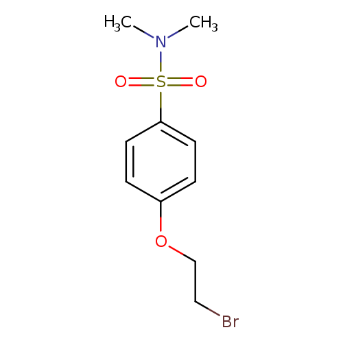 BrCCOc1ccc(cc1)S(=O)(=O)N(C)C