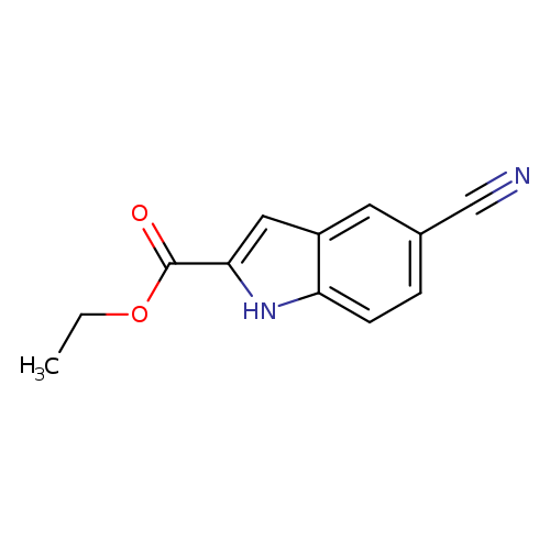 CCOC(=O)c1cc2c([nH]1)ccc(c2)C#N