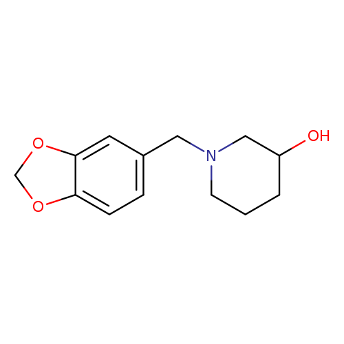 OC1CCCN(C1)Cc1ccc2c(c1)OCO2