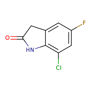 O=C1Cc2c(N1)c(Cl)cc(c2)F