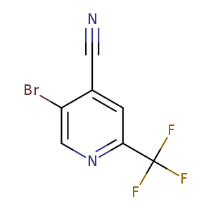 N#Cc1cc(ncc1Br)C(F)(F)F