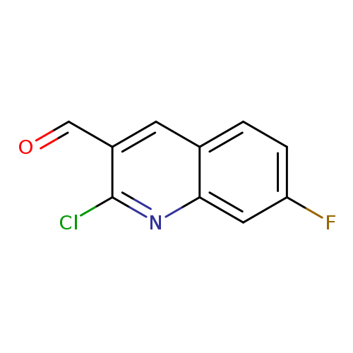 O=Cc1cc2ccc(cc2nc1Cl)F