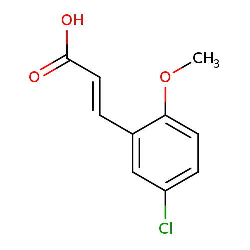 COc1ccc(cc1/C=C/C(=O)O)Cl