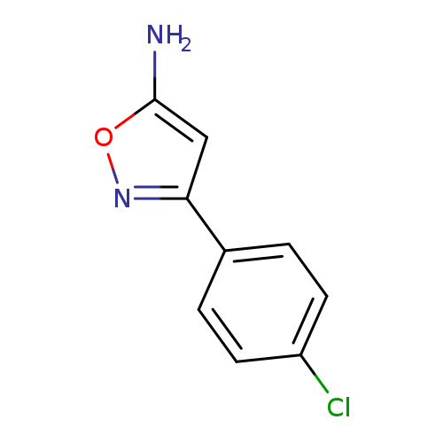 Clc1ccc(cc1)c1noc(c1)N