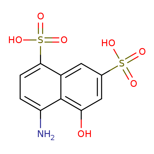 Nc1ccc(c2c1c(O)cc(c2)S(=O)(=O)O)S(=O)(=O)O