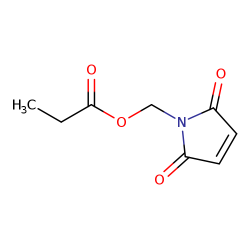 CCC(=O)OCN1C(=O)C=CC1=O