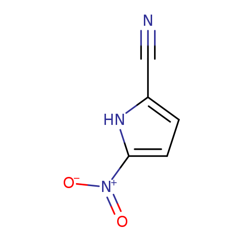 N#Cc1ccc([nH]1)[N+](=O)[O-]