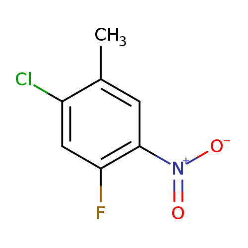 [O-][N+](=O)c1cc(C)c(cc1F)Cl