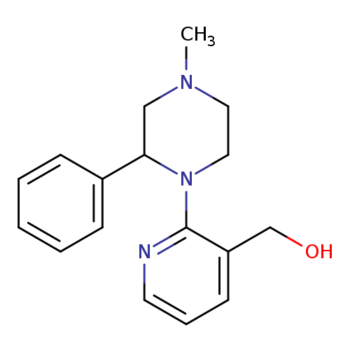 OCc1cccnc1N1CCN(CC1c1ccccc1)C