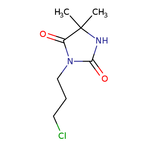 ClCCCN1C(=O)NC(C1=O)(C)C