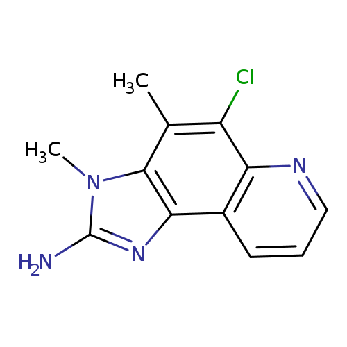 Cc1c(Cl)c2ncccc2c2c1n(C)c(n2)N