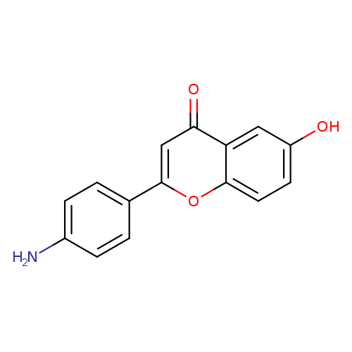 Nc1ccc(cc1)c1cc(=O)c2c(o1)ccc(c2)O