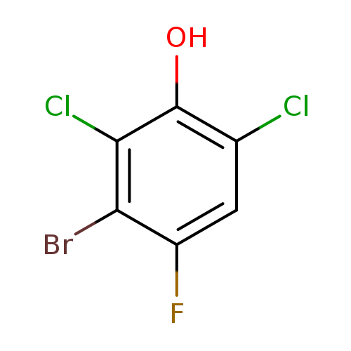 Fc1cc(Cl)c(c(c1Br)Cl)O