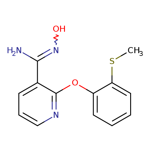 CSc1ccccc1Oc1ncccc1C(=NO)N