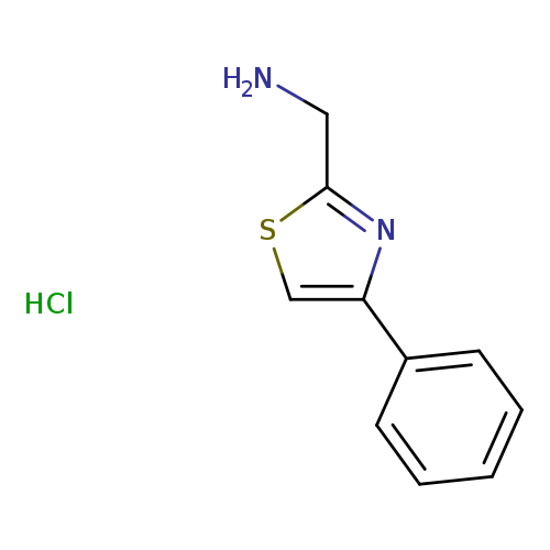 NCc1scc(n1)c1ccccc1.Cl
