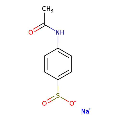 CC(=O)Nc1ccc(cc1)S(=O)[O-].[Na+]