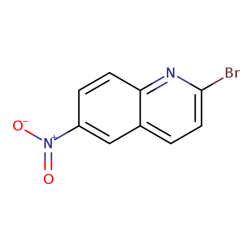 Brc1ccc2c(n1)ccc(c2)[N+](=O)[O-]