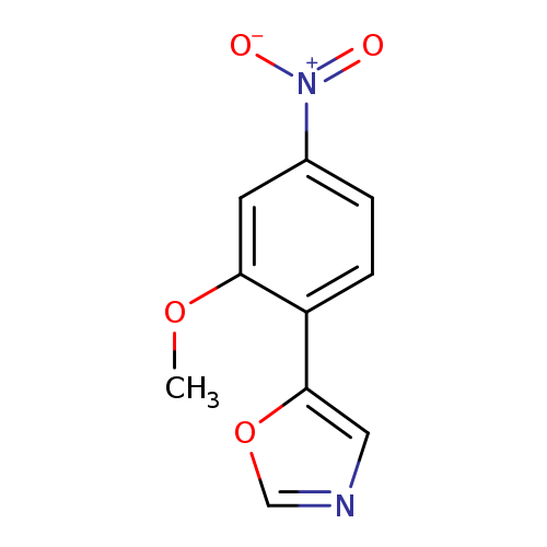 COc1cc(ccc1c1cnco1)[N+](=O)[O-]