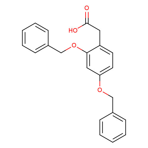 OC(=O)Cc1ccc(cc1OCc1ccccc1)OCc1ccccc1
