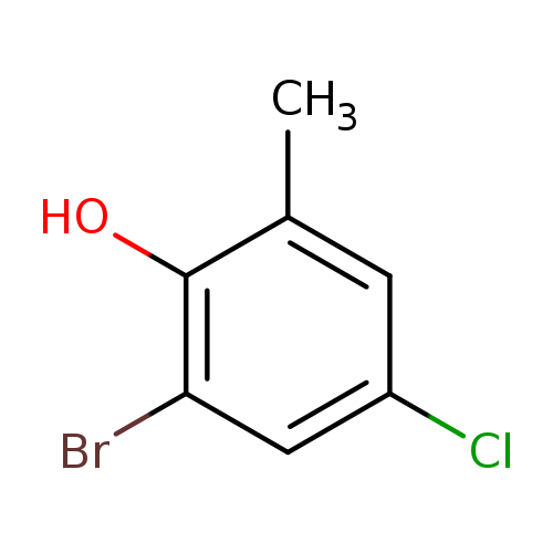 Clc1cc(C)c(c(c1)Br)O