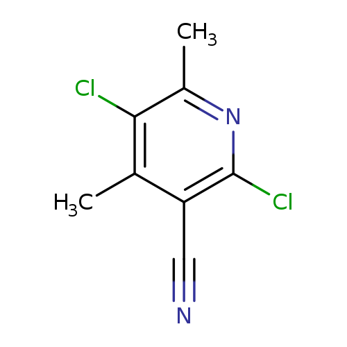 N#Cc1c(Cl)nc(c(c1C)Cl)C