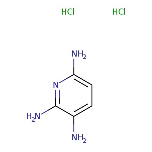 Nc1ccc(c(n1)N)N.Cl.Cl