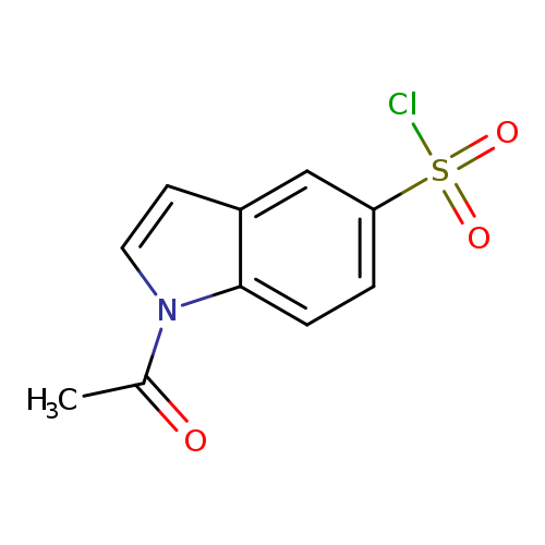 CC(=O)n1ccc2c1ccc(c2)S(=O)(=O)Cl