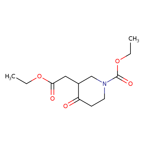 CCOC(=O)CC1CN(CCC1=O)C(=O)OCC