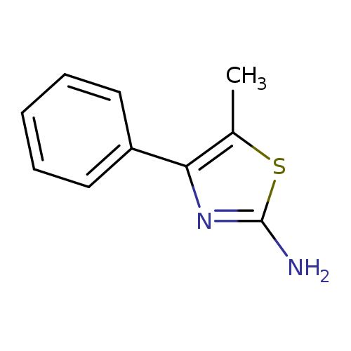 Nc1sc(c(n1)c1ccccc1)C