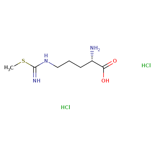 CSC(=N)NCCC[C@@H](C(=O)O)N.Cl.Cl
