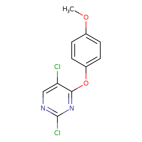 COc1ccc(cc1)Oc1nc(Cl)ncc1Cl