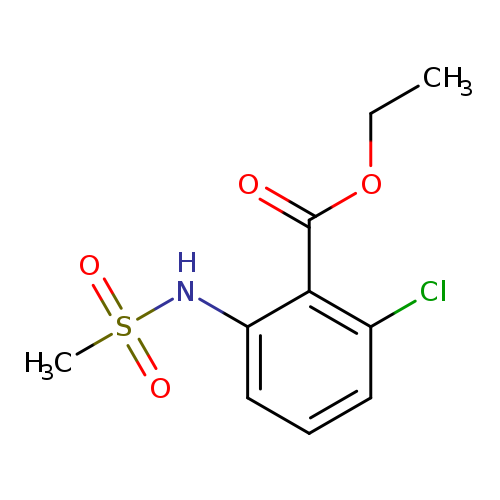 CCOC(=O)c1c(Cl)cccc1NS(=O)(=O)C