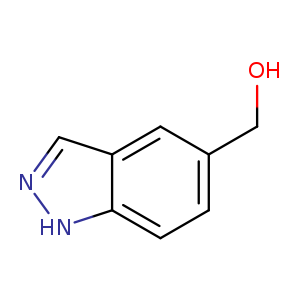 OCc1ccc2c(c1)cn[nH]2