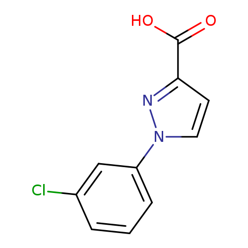 Clc1cccc(c1)n1ccc(n1)C(=O)O