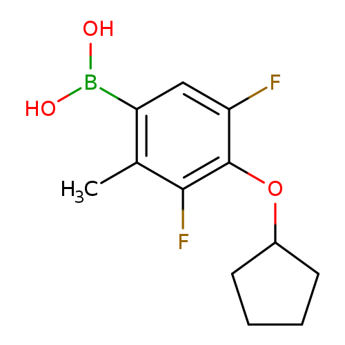 Fc1cc(B(O)O)c(c(c1OC1CCCC1)F)C