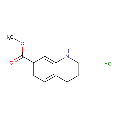 COC(=O)c1ccc2c(c1)NCCC2.Cl